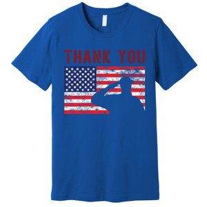 American Flag Great Gift Thank You Memorial Day Design Gift Premium T-Shirt