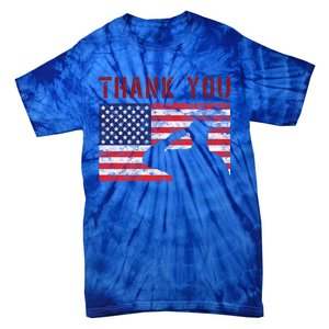 American Flag Great Gift Thank You Memorial Day Design Gift Tie-Dye T-Shirt