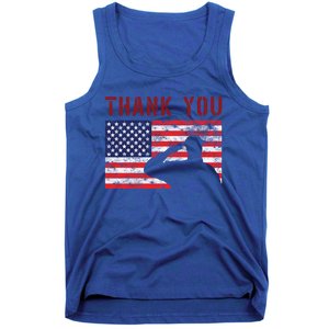 American Flag Great Gift Thank You Memorial Day Design Gift Tank Top