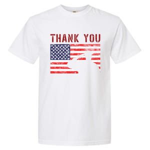 American Flag Great Gift Thank You Memorial Day Design Gift Garment-Dyed Heavyweight T-Shirt