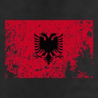 Albania Flag Grunge Albanian Flag Patriotic 11oz C Handle Ceramic Mug