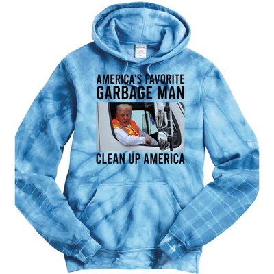 AmericaS Favorite Garbage Man Clean Up America Tie Dye Hoodie