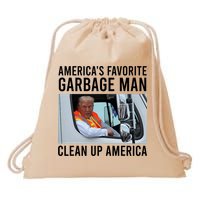AmericaS Favorite Garbage Man Clean Up America Drawstring Bag