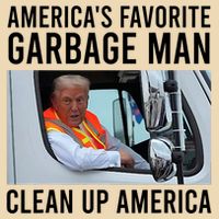 AmericaS Favorite Garbage Man Clean Up America Drawstring Bag