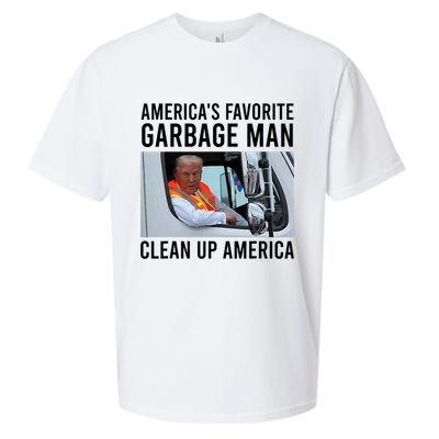 AmericaS Favorite Garbage Man Clean Up America Sueded Cloud Jersey T-Shirt