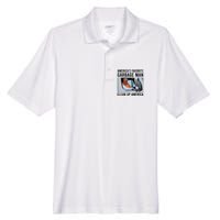 AmericaS Favorite Garbage Man Clean Up America Men's Origin Performance Pique Polo