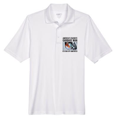 AmericaS Favorite Garbage Man Clean Up America Men's Origin Performance Pique Polo