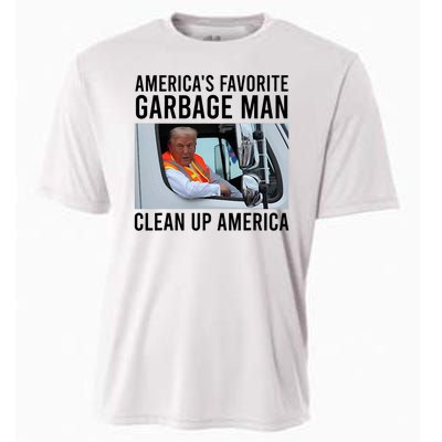 AmericaS Favorite Garbage Man Clean Up America Cooling Performance Crew T-Shirt