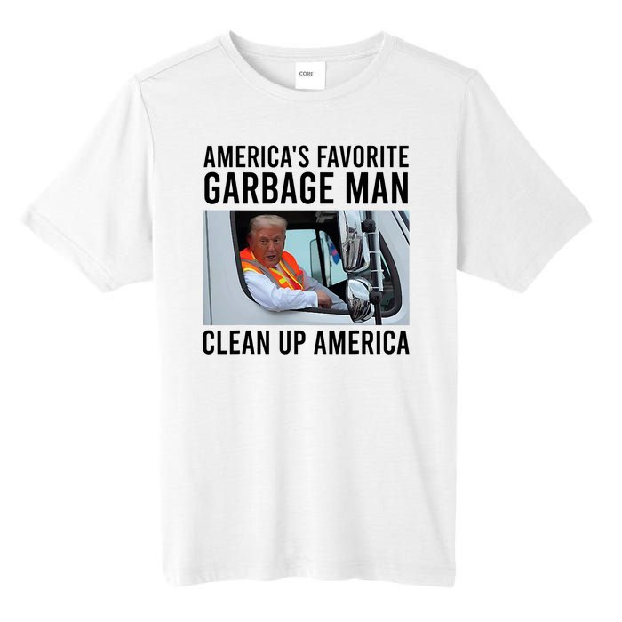 AmericaS Favorite Garbage Man Clean Up America Tall Fusion ChromaSoft Performance T-Shirt