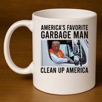 AmericaS Favorite Garbage Man Clean Up America 11oz C Handle Ceramic Mug