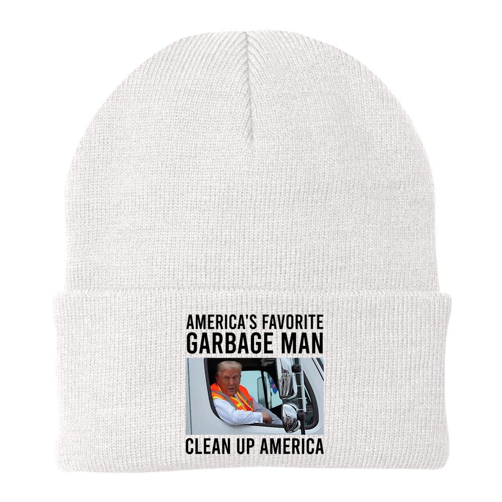 AmericaS Favorite Garbage Man Clean Up America Beanie