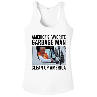 AmericaS Favorite Garbage Man Clean Up America Ladies PosiCharge Competitor Racerback Tank