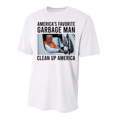 AmericaS Favorite Garbage Man Clean Up America Performance Sprint T-Shirt