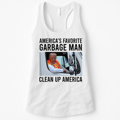AmericaS Favorite Garbage Man Clean Up America Womens Tank Top