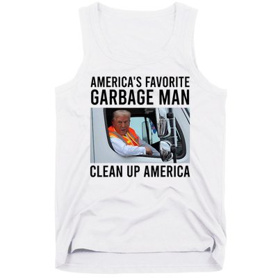 AmericaS Favorite Garbage Man Clean Up America Tank Top