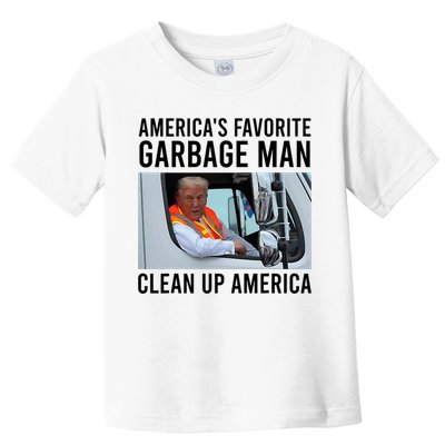 AmericaS Favorite Garbage Man Clean Up America Toddler T-Shirt