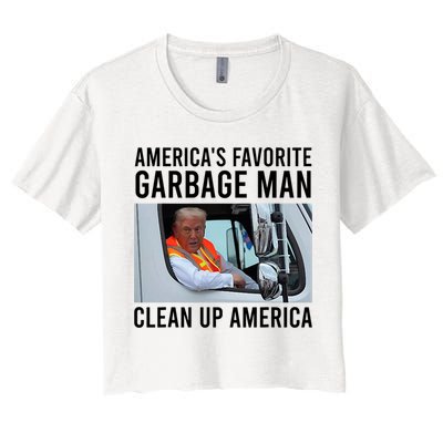AmericaS Favorite Garbage Man Clean Up America Crop Top