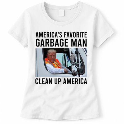 AmericaS Favorite Garbage Man Clean Up America Womens T-Shirt