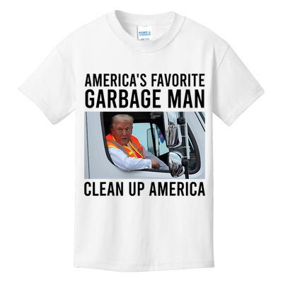 AmericaS Favorite Garbage Man Clean Up America Kids T-Shirt
