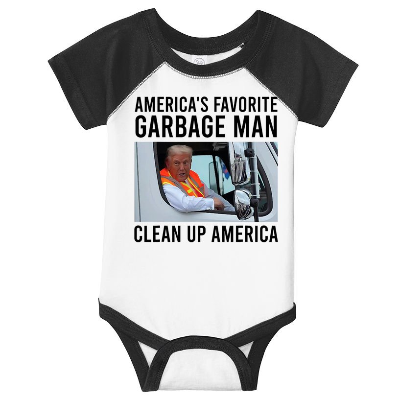 AmericaS Favorite Garbage Man Clean Up America Infant Baby Jersey Bodysuit