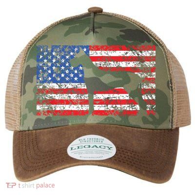 American Flag Great Dane Dog 4th Of July USA Gift Legacy Tie Dye Trucker Hat