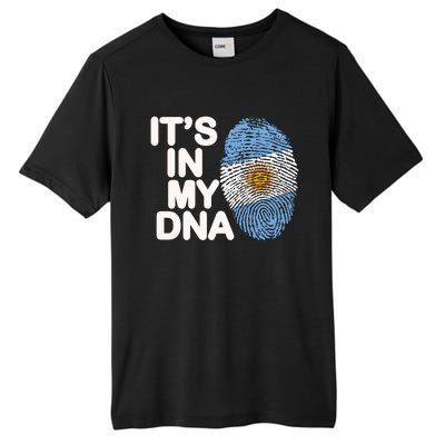 Argentina Flag Gift It's In My Dna Argentinian Argentine Great Gift Tall Fusion ChromaSoft Performance T-Shirt