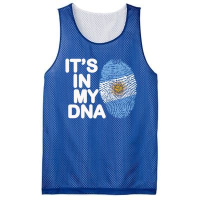 Argentina Flag Gift It's In My Dna Argentinian Argentine Great Gift Mesh Reversible Basketball Jersey Tank