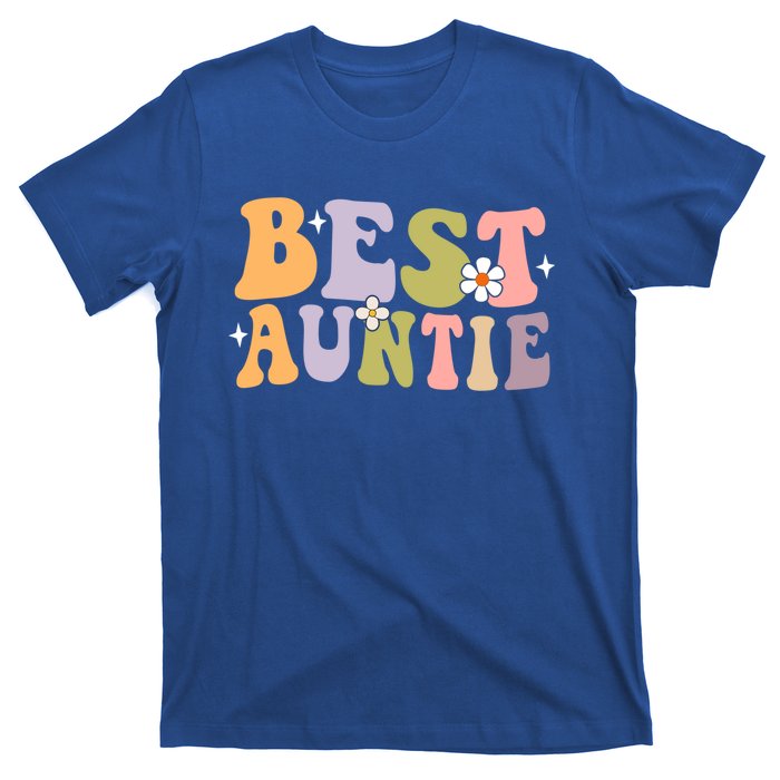 Auntie Funny Gift Best Auntie Ever Auntie Groovy Aunt Gift T-Shirt