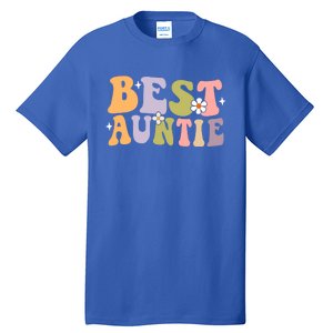 Auntie Funny Gift Best Auntie Ever Auntie Groovy Aunt Gift Tall T-Shirt