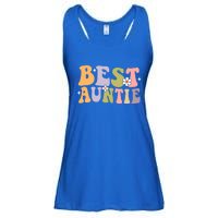 Auntie Funny Gift Best Auntie Ever Auntie Groovy Aunt Gift Ladies Essential Flowy Tank