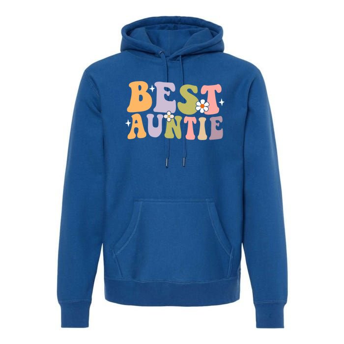 Auntie Funny Gift Best Auntie Ever Auntie Groovy Aunt Gift Premium Hoodie