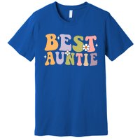 Auntie Funny Gift Best Auntie Ever Auntie Groovy Aunt Gift Premium T-Shirt