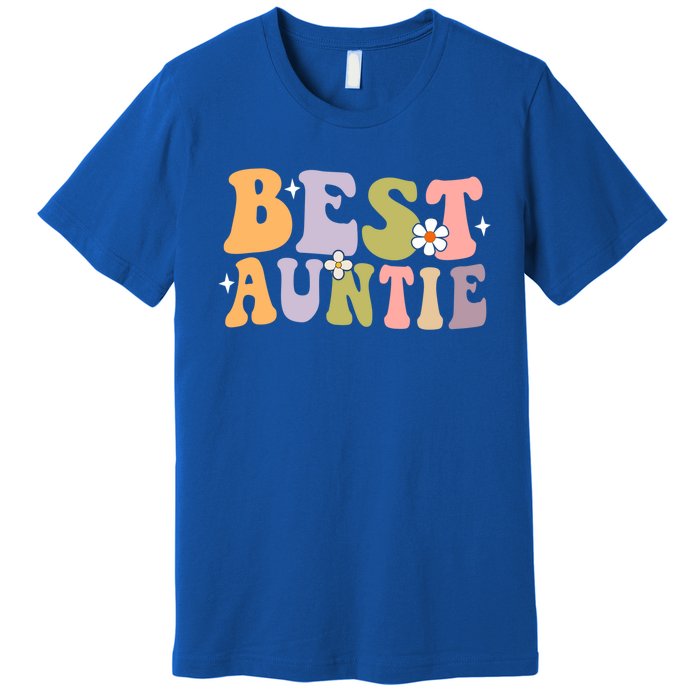 Auntie Funny Gift Best Auntie Ever Auntie Groovy Aunt Gift Premium T-Shirt