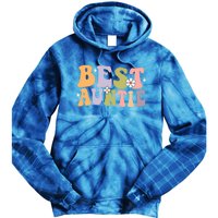 Auntie Funny Gift Best Auntie Ever Auntie Groovy Aunt Gift Tie Dye Hoodie