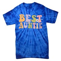 Auntie Funny Gift Best Auntie Ever Auntie Groovy Aunt Gift Tie-Dye T-Shirt