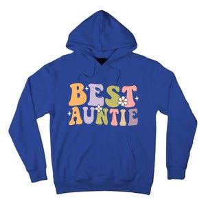 Auntie Funny Gift Best Auntie Ever Auntie Groovy Aunt Gift Tall Hoodie