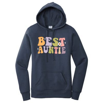 Auntie Funny Gift Best Auntie Ever Auntie Groovy Aunt Gift Women's Pullover Hoodie