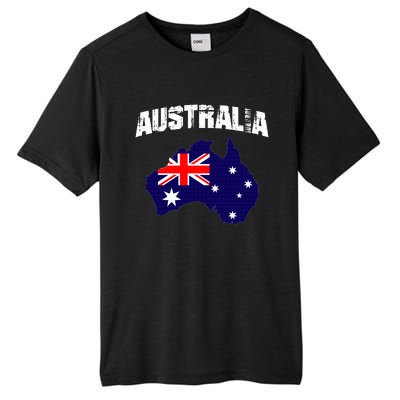 Australia Flag Gift Tall Fusion ChromaSoft Performance T-Shirt