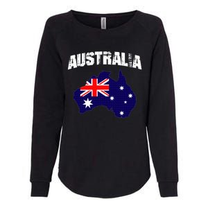 Australia Flag Gift Womens California Wash Sweatshirt