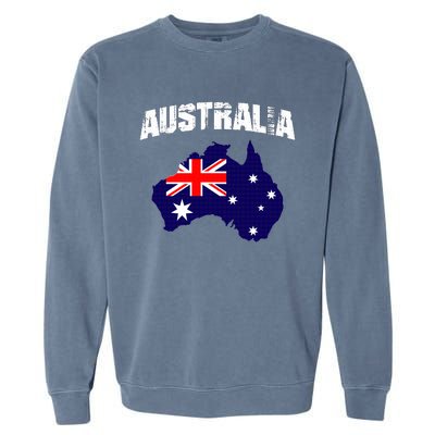 Australia Flag Gift Garment-Dyed Sweatshirt