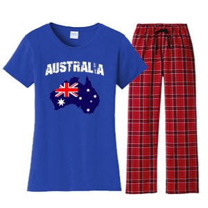 Australia Flag Gift Women's Flannel Pajama Set