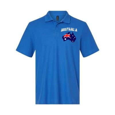 Australia Flag Gift Softstyle Adult Sport Polo