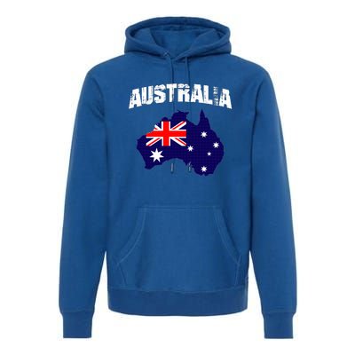 Australia Flag Gift Premium Hoodie