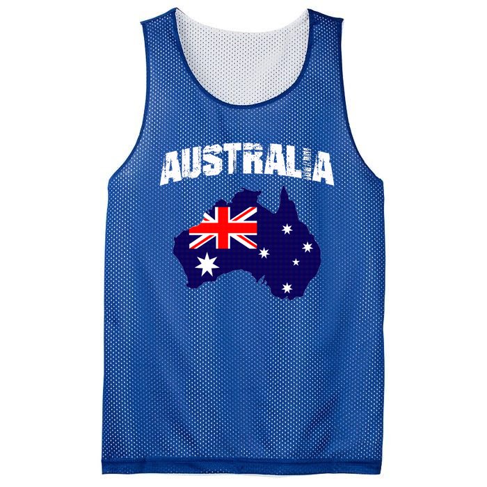 Australia Flag Gift Mesh Reversible Basketball Jersey Tank