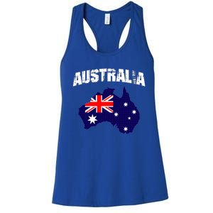 Australia Flag Gift Women's Racerback Tank