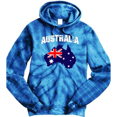 Australia Flag Gift Tie Dye Hoodie