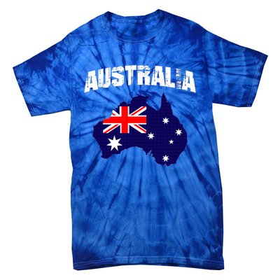 Australia Flag Gift Tie-Dye T-Shirt