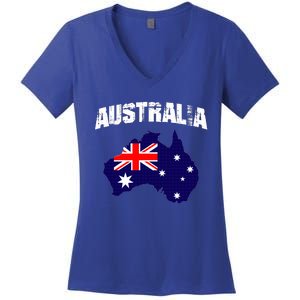 Australia Flag Gift Women's V-Neck T-Shirt