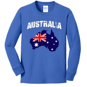 Australia Flag Gift Kids Long Sleeve Shirt