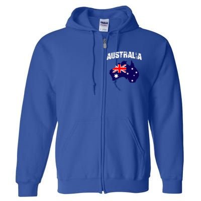 Australia Flag Gift Full Zip Hoodie